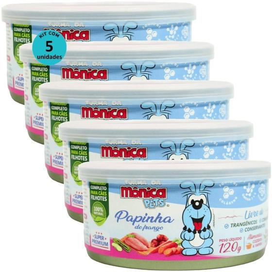 Imagem de Ração Úmida Turma Da Mônica Pets Papinha Frango 120G Cães