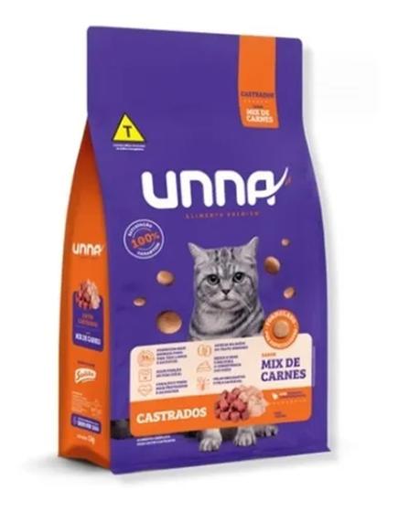 Imagem de Ração Unna Cat Castrados Mix Carne 10,1kg (com Nf)