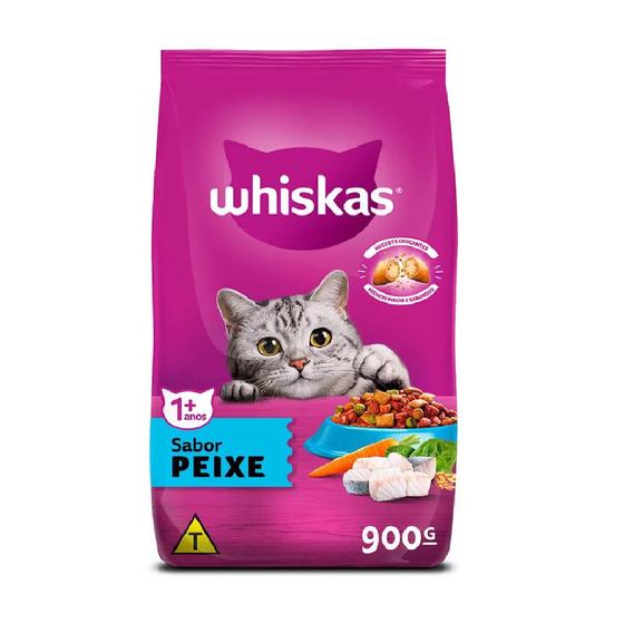 Imagem de Ração Whiskas 1+ Sabor Peixe 900g