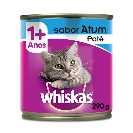 Imagem de Ração Whiskas Lata Patê de Atum - 290 g