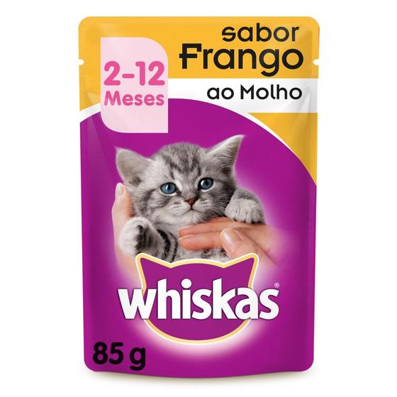 Imagem de Ração Whiskas Sachê Frango para Gatos Filhotes