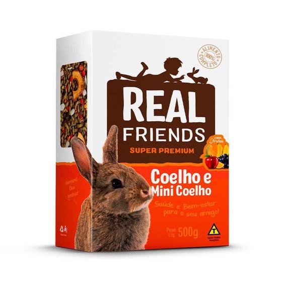 Imagem de Ração Zootekna Real Friends para Coelho sabor Frutas 500g - Zootekna / Real Friends