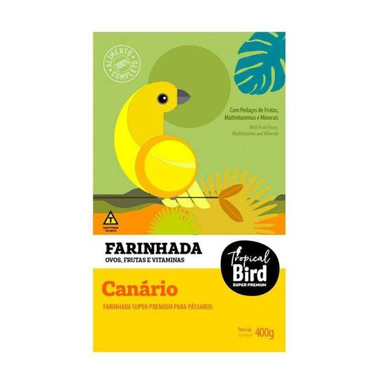 Imagem de Ração Zootekna Tropical Bird Extrusada Farinhada para Canário 400g