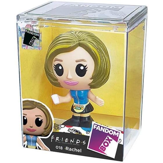 Imagem de Rachel Fandom Box 11cm Boneco Friends Em Vinil Colecionável - Líder Brinquedos