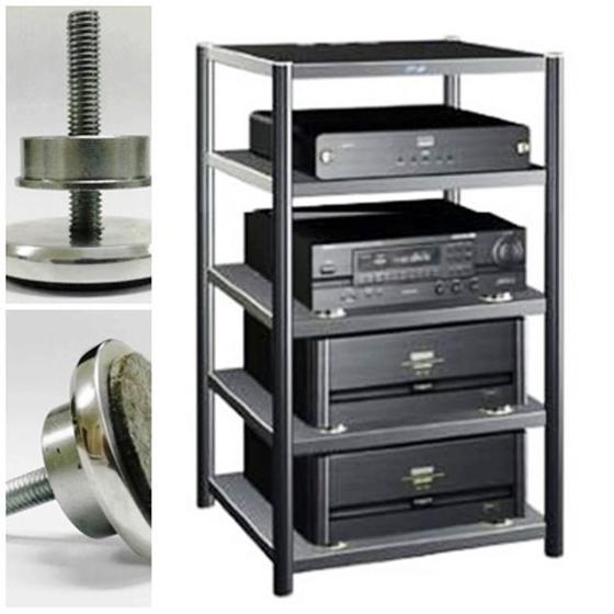 Imagem de RACK AIRON HT 50.02 BLACK + Sapata SD 12 Duralumínio