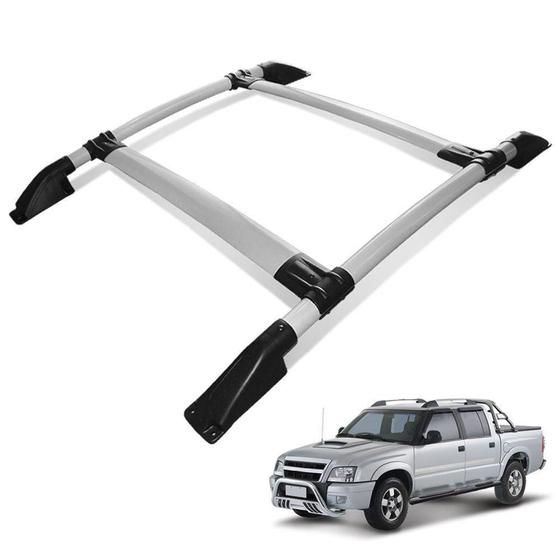 Rack Bagageiro De Teto S10 1995 a 2011 Tubolar Prata - Track ...