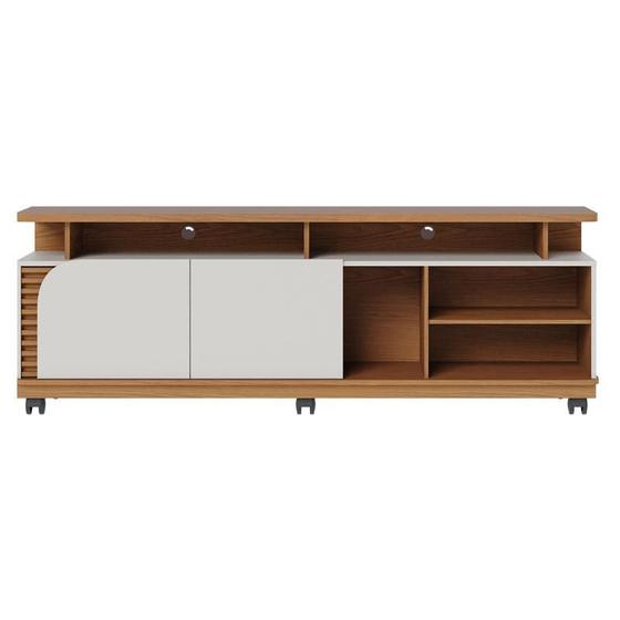 Rack Bancada Jurerê 1.8 Freijó Off White Matte Colibri Menor preço em Rack Bancada Jurerê 1.8 Freijó Off White Matte Colibri