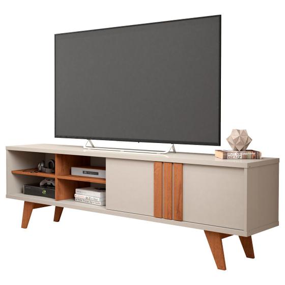 Rack Bancada para TV 100% MDF Paraty Permóbili Off White/Savana é boa?