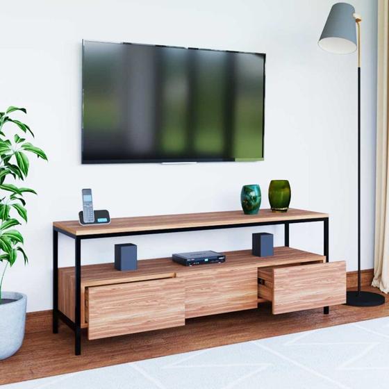 Imagem de Rack com Gavetas Industrial Minimalista com 180 Cm