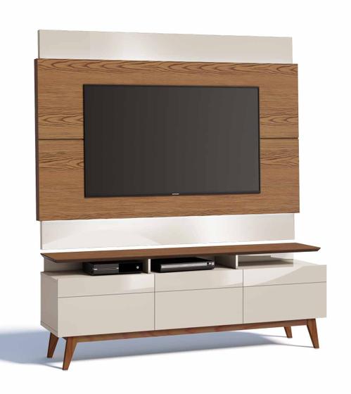 Imagem de Rack com Painel Classic +3G 1.8 Freijó com Off White - Imcal Móveis