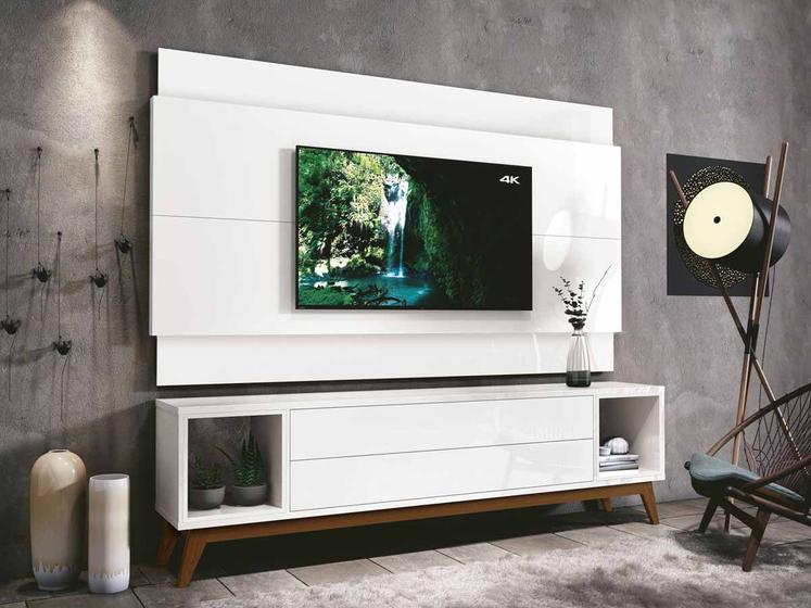 Imagem de Rack com Painel Delux 2.2 Branco - MoveisAqui