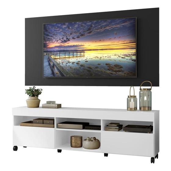 Imagem de Rack com Painel e Suporte TV 65" com Rodízios Londres Multimóveis V3345