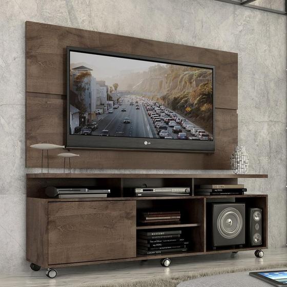 Rack Com Painel Home Leblon 1,6 M Para Tv 55" Menor preço em Rack Com Painel Home Leblon 1,6 M Para Tv 55"