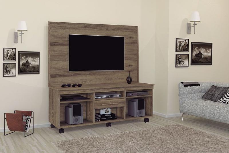 Rack Com Painel Home Theater Para TV Até 42 Teka Menor preço em Rack Com Painel Home Theater Para TV Até 42 Teka
