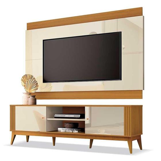 Imagem de Rack Com Painel Legacy 1.6 Para TV 60 Polegadas EDN Off White/Cedro