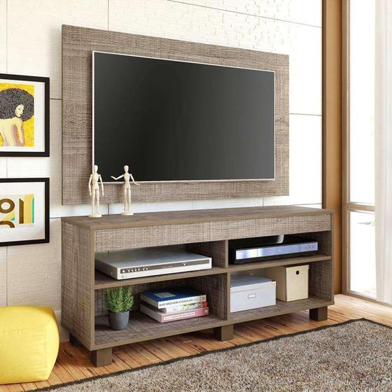Rack com Painel para TV 47 Polegadas Cross 120 cm Canela Menor preço em Rack com Painel para TV 47 Polegadas Cross 120 cm Canela