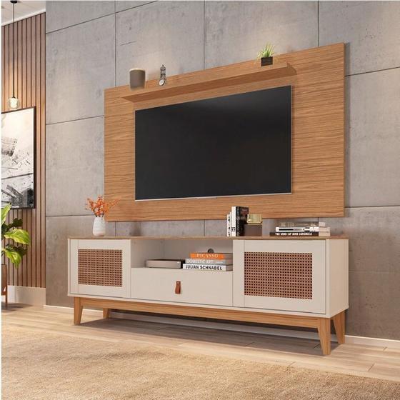 Imagem de Rack com Painel para TV até 60 Polegadas Retrô Esmeralda Versátile