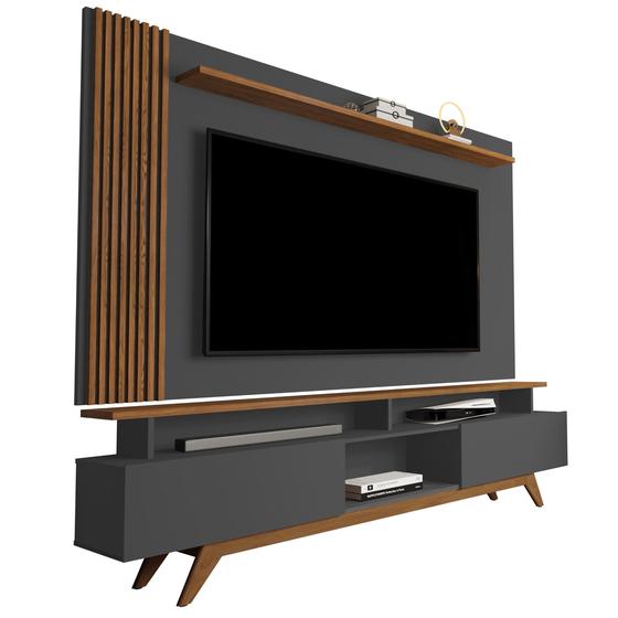Rack com painel ripado grecia 1.8 sala de estar p/tv 72 pol-oferta é boa?