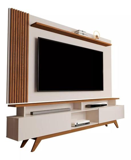 Rack com painel ripado grecia 1.8 sala de estar p/tv 72 pol-oferta é boa?