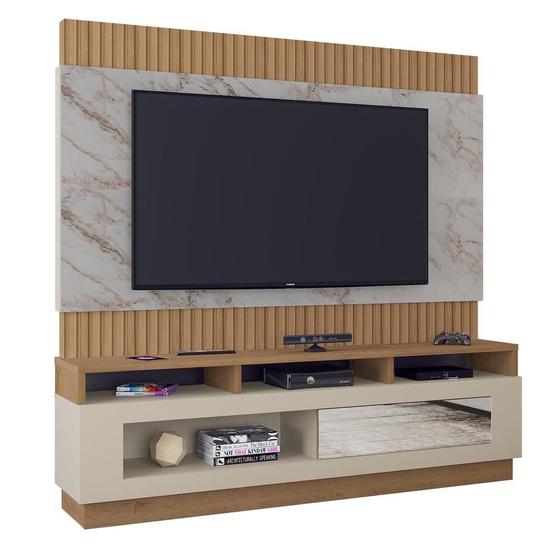 Imagem de Rack com Painel TV até 65" com 1 Porta Multimóveis CR45212