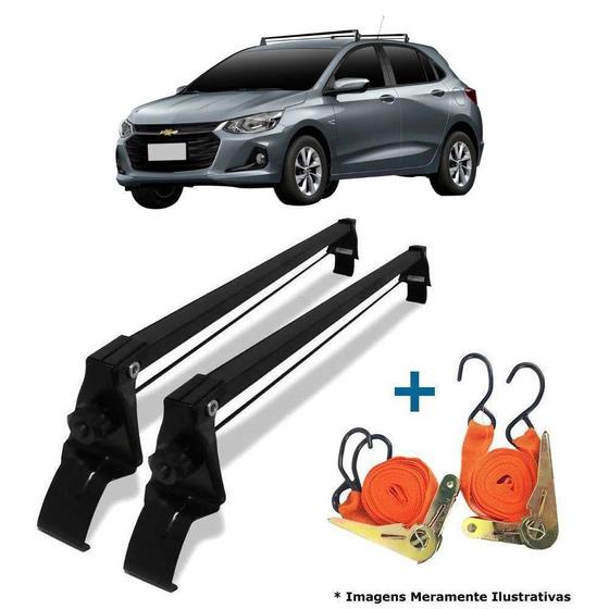Imagem de Rack de Teto + 2 Cintas Onix Turbo Sedan/Hatch Ano 20/22