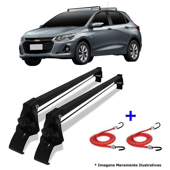 Imagem de Rack de Teto + 2 Elasticos Onix Turbo Sedan/ Hatch Ano 20/22