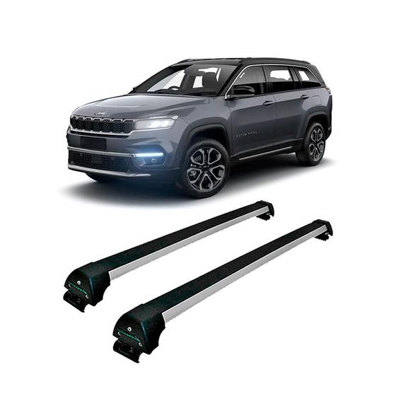 Rack De Teto Alumínio Preto Jeep Commander A Partir De 2022 Com