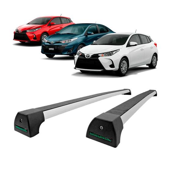 Rack de Teto Alumínio Yaris Hatch/ Sedan/ X Way 2018 até 2024 Long Life