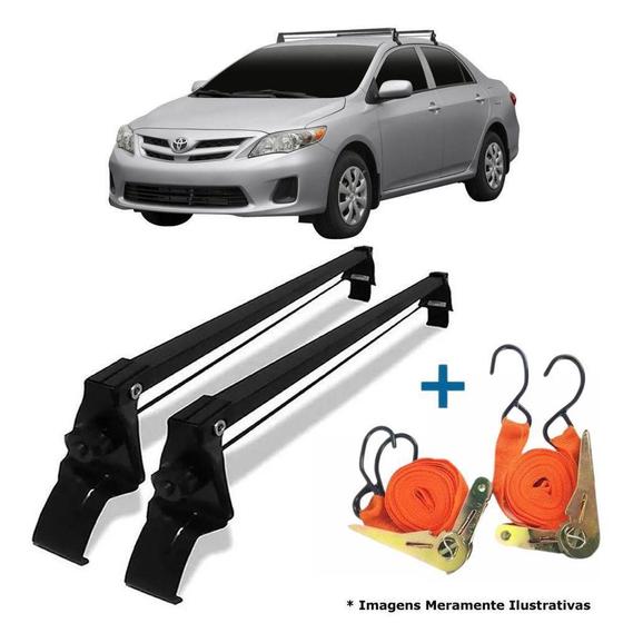 Rack De Teto Bagageiro + 2 Cintas Corolla Ano 03/08 Menor preço em Rack De Teto Bagageiro + 2 Cintas Corolla Ano 03/08