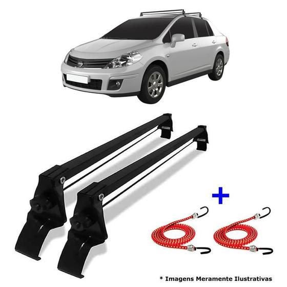 Imagem de Rack de Teto Bagageiro + 2 Elasticos Tiida Hatch Ano 10/19