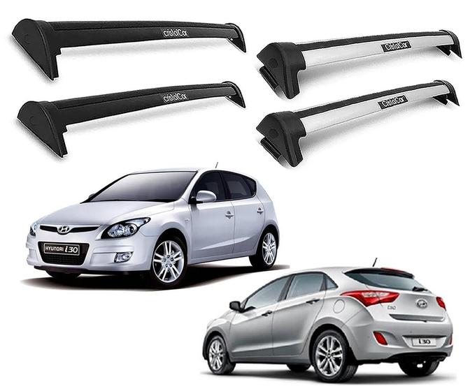 Rack De Teto Bagageiro Alumínio Hyundai i30 Hatch Até 2013 Rack De