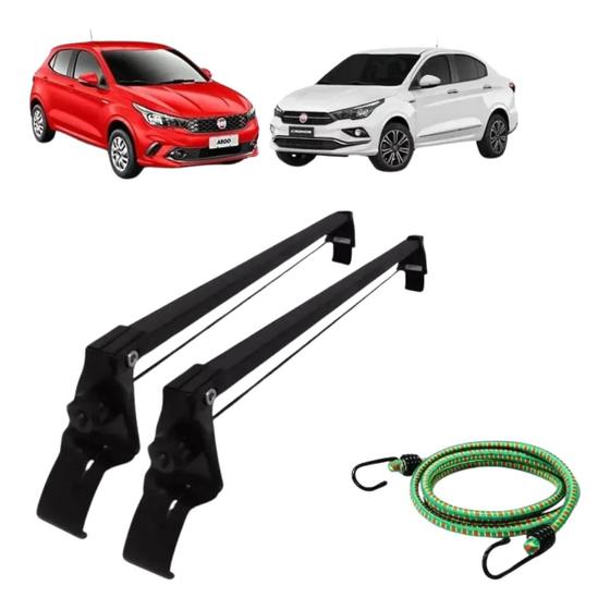 Imagem de Rack de Teto Fiat Argo Cronos 18 a 2021 e 1 Elastico Corda