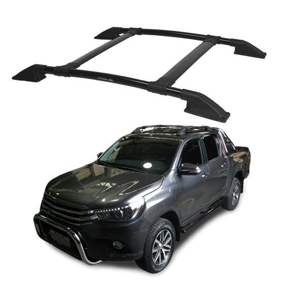 Imagem de Rack de Teto Hilux 2016 2017 2018 2019 2020 Preto Colada