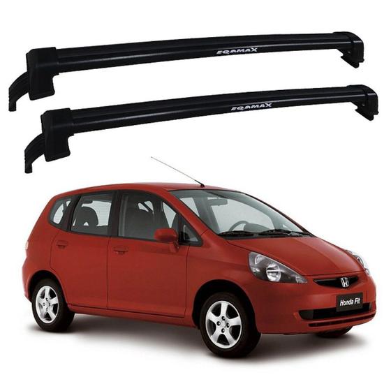 Imagem de Rack De Teto Honda Fit 2004 Até 2008 - Eqmax New Wave Preto