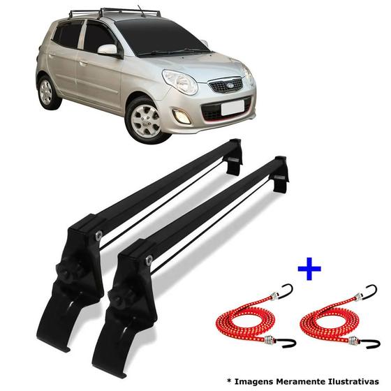 Imagem de Rack de Teto Kia Picanto 4p 06 A 11 Vhip + 2 Elástico Carga