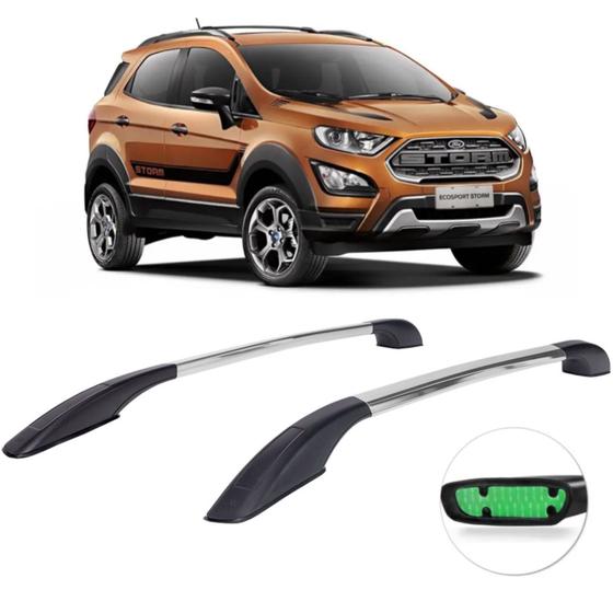 Imagem de Rack de teto longarina anodizada ford ecosport 2013 em diante