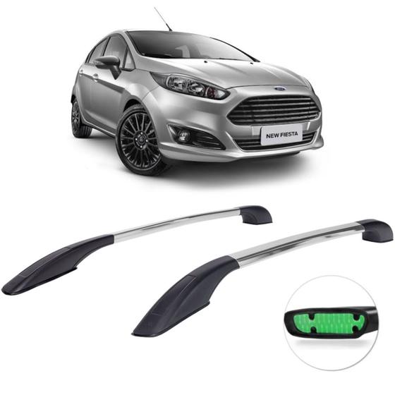 Imagem de Rack de teto longarina anodizada ford new fiesta