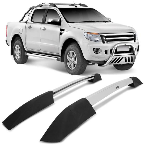 Rack de Teto Longarina Ford Ranger CD 2013 a 2022 Bepo Executive Cromado com Acabamento Polido Menor preço em Rack de Teto Longarina Ford Ranger CD 2013 a 2022 Bepo Executive Cromado com Acabamento Polido