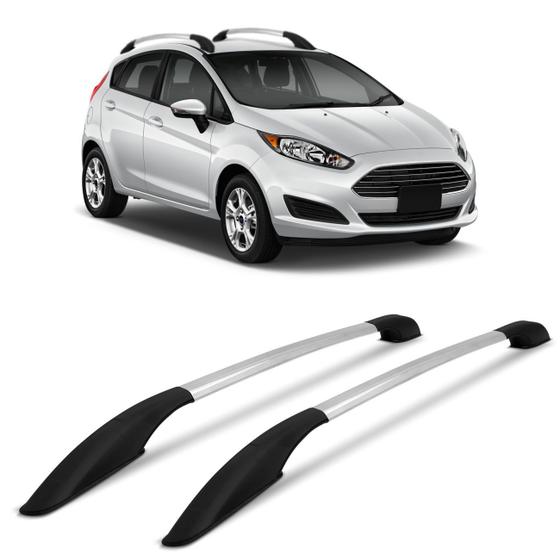 Rack de Teto Longarina New Fiesta Hatch 2013 a 2019 Alumínio Anodizado 2 Peças Decorativo Menor preço em Rack de Teto Longarina New Fiesta Hatch 2013 a 2019 Alumínio Anodizado 2 Peças Decorativo