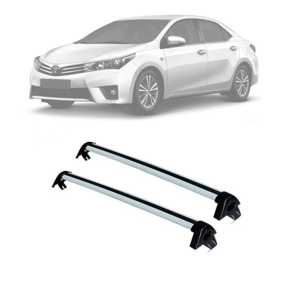 Rack De Teto Toyota Corolla 2015 À 2019 Alumínio Preto TY-624 Prata TY ...