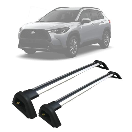 Dakdrager Voor Toyota Corolla Cross 2022-2025 – Aluminium Dwarsbalken – 90 Kg Draagvermogen – Windstil En Aerodynamisch – Zwart