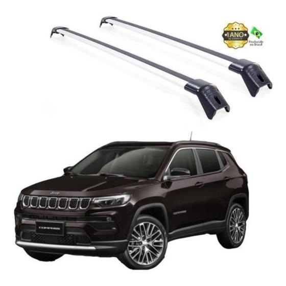 Rack de Teto Travessa Bagageiro Jeep Compass 2016 à 2024 NEW RACK