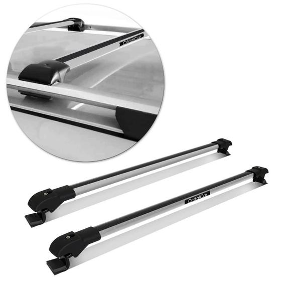 Rack de Teto Travessa Slim Universal Prata Suporta 45Kg - Cristal Car ...