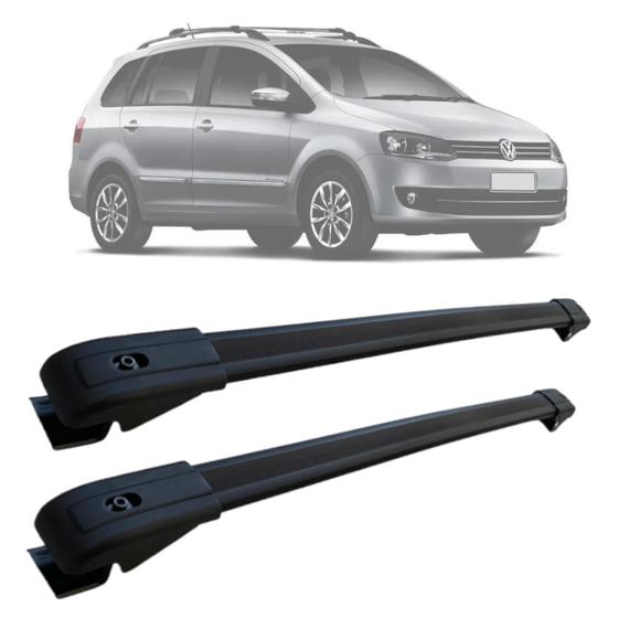 Imagem de Rack De Teto Travessa Volkswagen Spacefox Aluminio MN-115 Preto MN-116 Prata MN Travessas