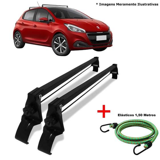 Imagem de Rack De Teto Vhip Peugeot 208 2013 A 2020 E 1 Elastico Corda