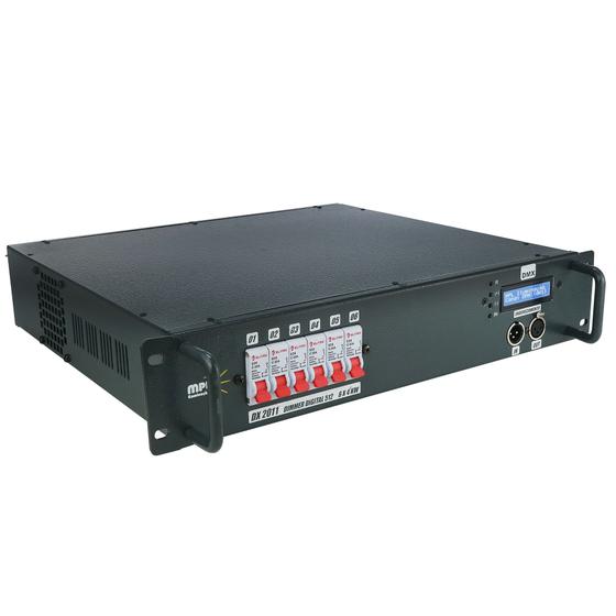 Rack Dimmer Dmx 6 Canais 4000w Por Canal Linha Pro Mpl Nfe MPL ILUMINACAO Controladora DJ