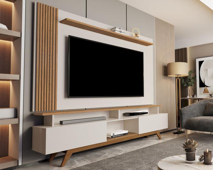 Rack e painel grecia ripado 1.8 sala de estar p/tv 72 pol-oferta é ruim? Rack e painel grecia ripado 1.8 sala de estar p/tv 72 pol-oferta é boa?