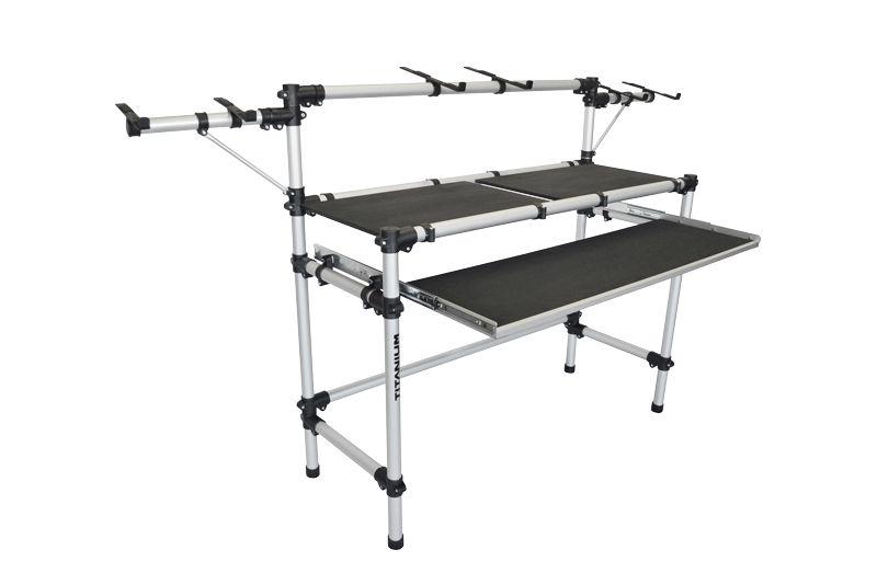 Imagem de Rack Estante Estudio Produtor e DJ Titanium RDJ LIVE para Teclado 7 Oitavas Monitor Referencia e Notebook