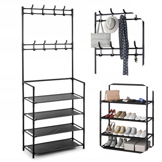 Rack Estante Sapateira Arara Organizadora Roupa Sapato Tenis Gancho Cabide Decoraçao Sala Quarto Closet Varanda Multiuso Decoraçao Menor preço em Rack Estante Sapateira Arara Organizadora Roupa Sapato Tenis Gancho Cabide Decoraçao Sala Quarto Closet Varanda Multiuso Decoraçao