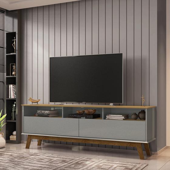 Rack Estilo Retrô para TV até 65 Polegadas 2 Portas 3 Nichos Elegant Móveis Bechara Menor preço em Rack Estilo Retrô para TV até 65 Polegadas 2 Portas 3 Nichos Elegant Móveis Bechara